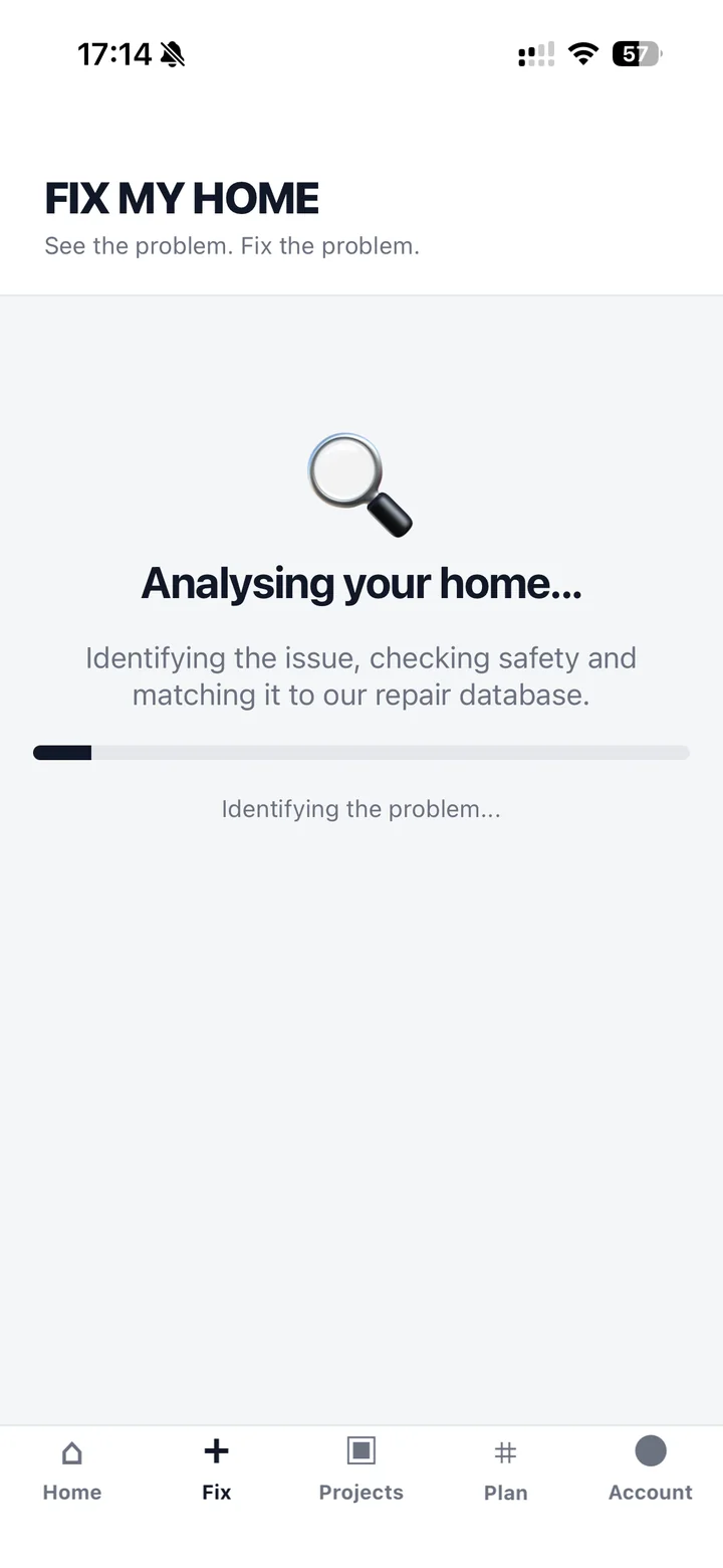 Fix My Home analysing a home problem