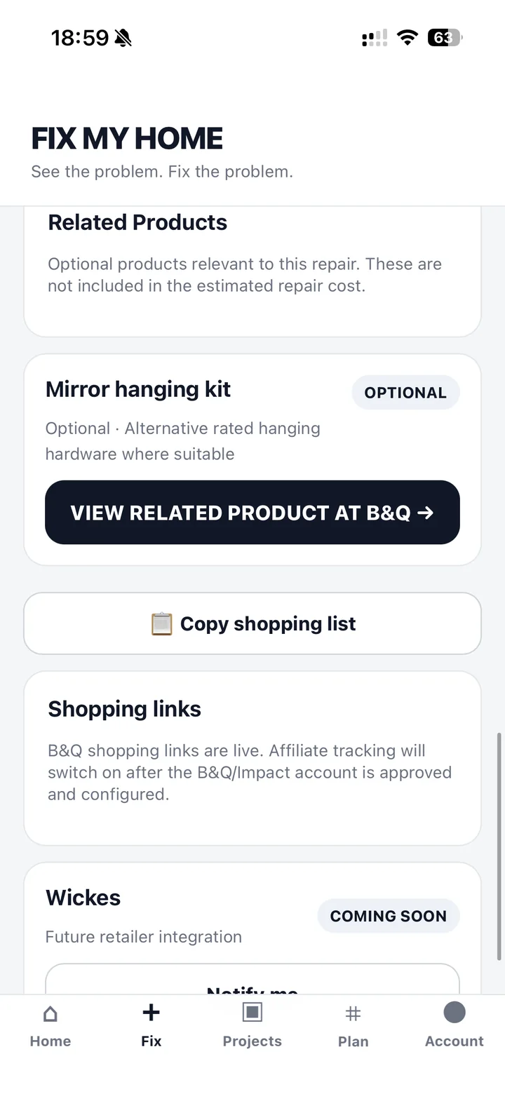Fix My Home related products and shopping links